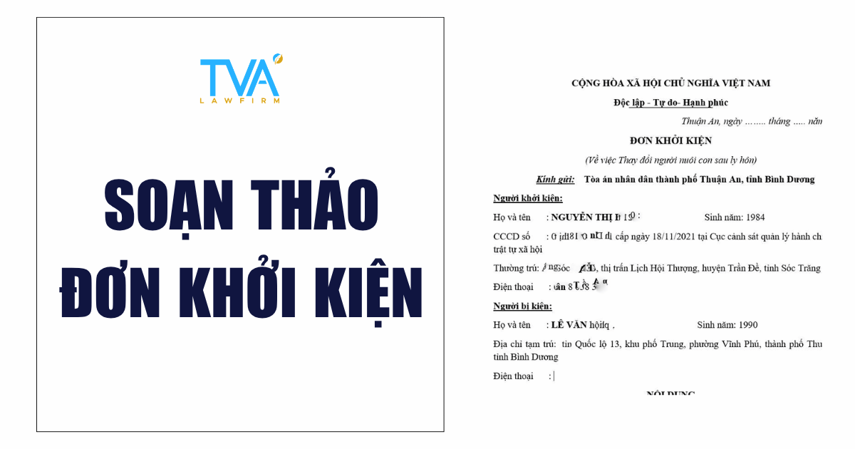 SOẠN THẢO ĐƠN KHỞI KIỆN